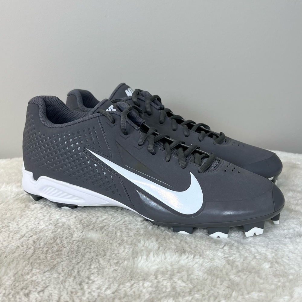 Nike Vapor Strike Dark Gray and White Athletic Cleats